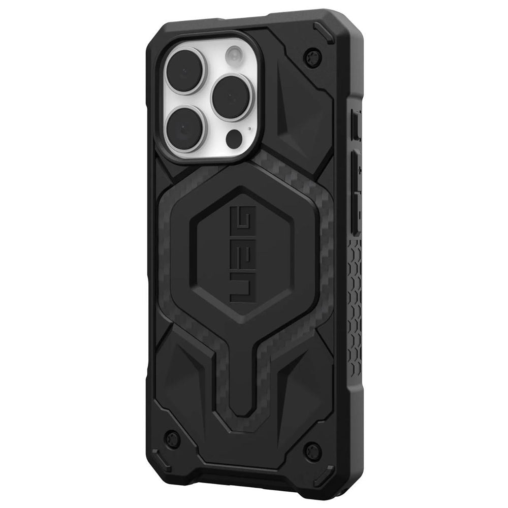 MagSafe-Hülle für Apple iPhone 16 Pro Max, Urban Armor Gear, Monarch Pro Carbon, Schwarz