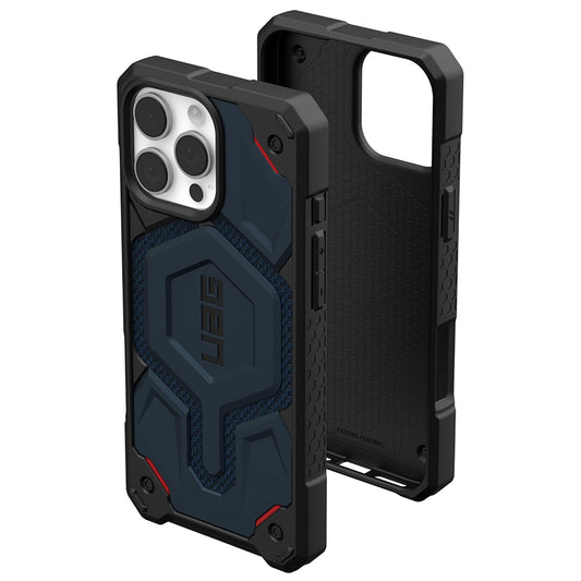 Coque MagSafe pour Apple iPhone 16 Pro Max, Urban Armor Gear, Monarch Pro Kevlar, Bleu marine