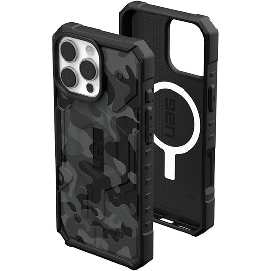 Coque MagSafe pour Apple iPhone 16 Pro Max, Urban Armor Gear, Pathfinder SE Midnight Camo, Camouflage