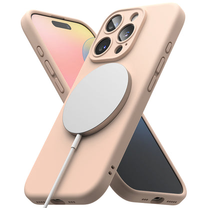 MagSafe Case for Apple iPhone 16 Pro, Ringke, Silicone, Pink