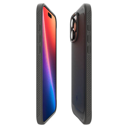 Étui MagSafe pour Apple iPhone 16 Pro, Spigen, Rugged Armor, Noir Mat ACS08115