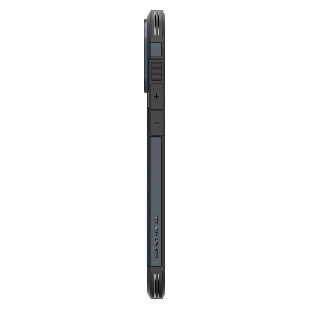 MagSafe hoesje voor Apple iPhone 16 Pro, Spigen, Tough Armor, Blauw ACS08147