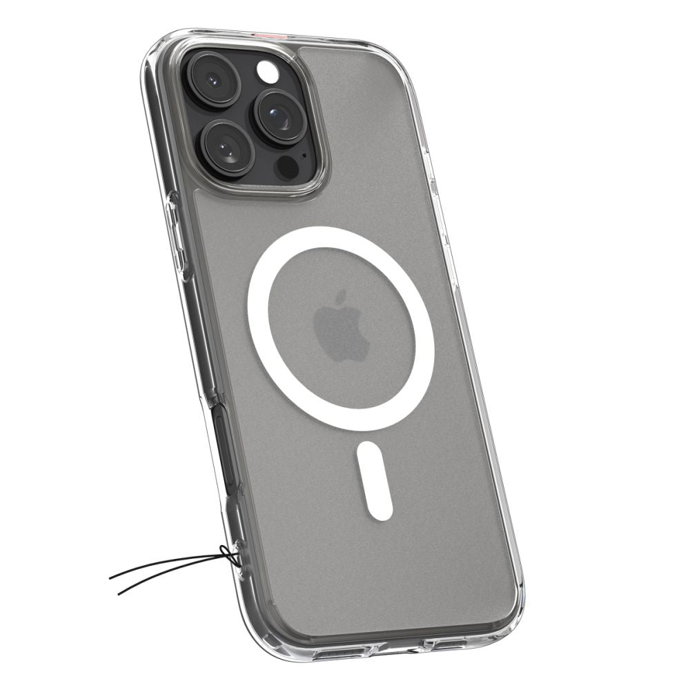 MagSafe Hülle für Apple iPhone 16 Pro, Spigen, Ultra Hybrid, Satiniert Transparent ACS08133