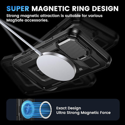 MagSafe-Hülle für Apple iPhone 16 Pro, Techsuit, CamVault, Schwarz