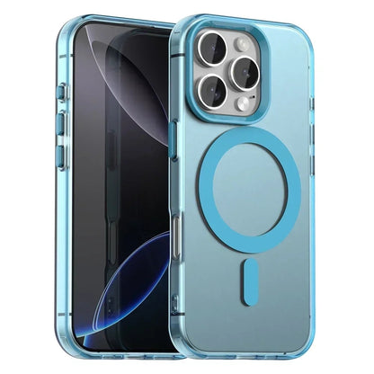 Coque MagSafe pour Apple iPhone 16 Pro, Techsuit, CandyCase, Bleue