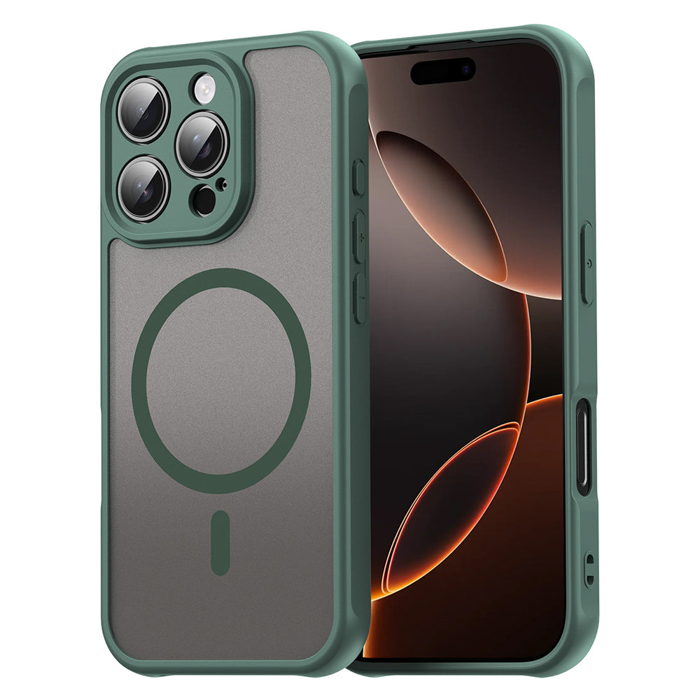 MagSafe-hoes voor Apple iPhone 16 Pro, Techsuit, HaloFrost II, Groen
