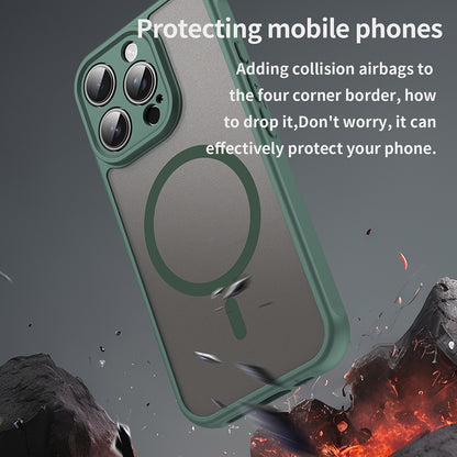 MagSafe-hoes voor Apple iPhone 16 Pro, Techsuit, HaloFrost II, Groen