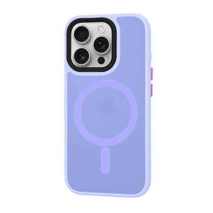 MagSafe-hoes voor Apple iPhone 16 Pro, Techsuit, HaloFrost, Lichtpaars