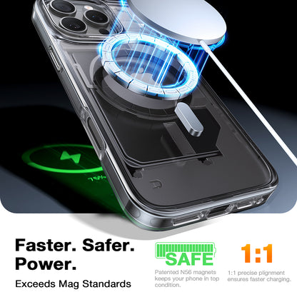 MagSafe hoes voor Apple iPhone 16 Pro, Torras, Diamond, Transparant