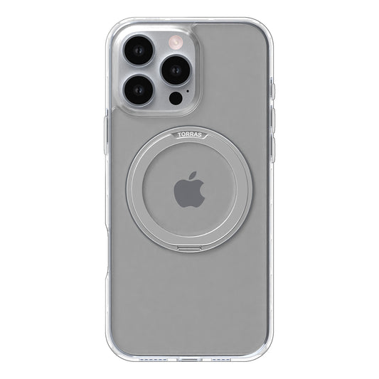 MagSafe hoesje voor Apple iPhone 16 Pro, Torras, Ostand Pro, Transparant