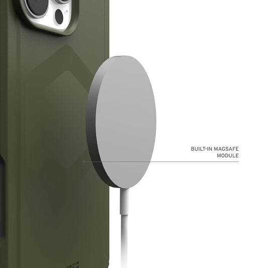Coque MagSafe pour Apple iPhone 16 Pro, Urban Armor Gear, Essential Armor, Vert