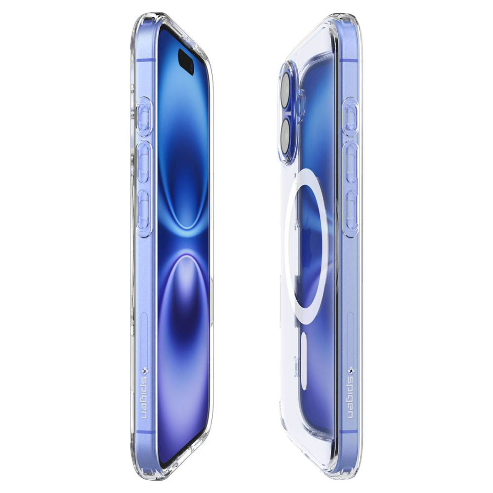 MagSafe hoesje voor Apple iPhone 16, Spigen, Ultra Hybrid T, Wit ACS09073