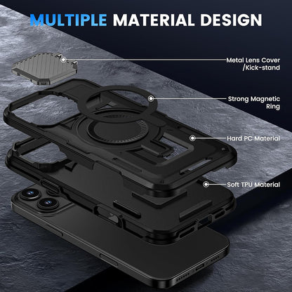 MagSafe-hoes voor Apple iPhone 16, Techsuit, CamVault, Zwart