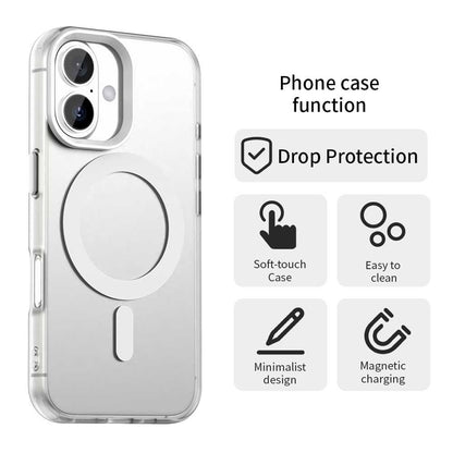 Coque MagSafe pour Apple iPhone 16, Techsuit, CandyCase, Blanche