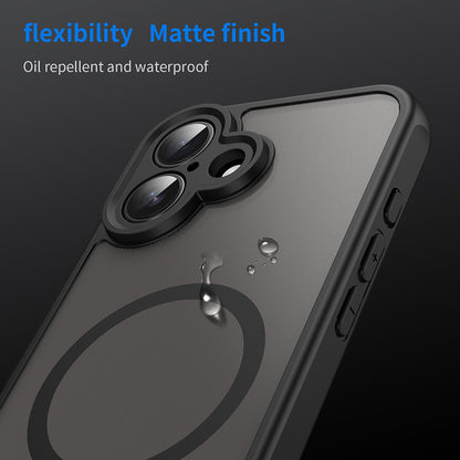 Coque MagSafe pour Apple iPhone 16, Techsuit, HaloFrost II, Noire
