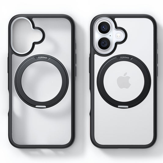 MagSafe Case for Apple iPhone 16, Torras, Ostand R Fusion, Black