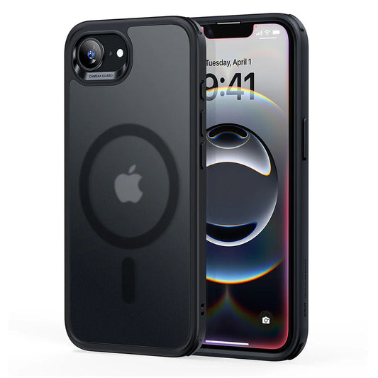 Coque MagSafe pour Apple iPhone 17e / 16e, ESR, Classic Hybrid, Noir Satiné