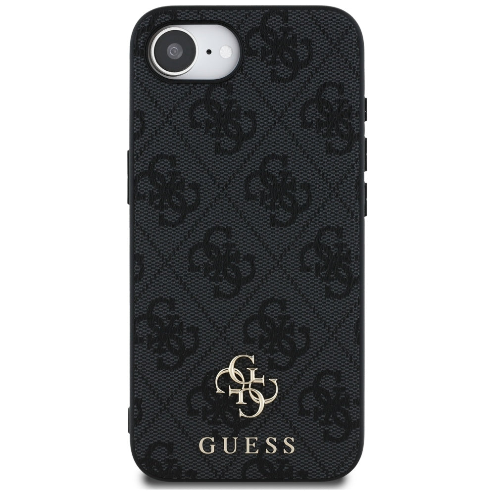 MagSafe hoesje voor Apple iPhone 16e, Guess, 4G Classic, Zwart