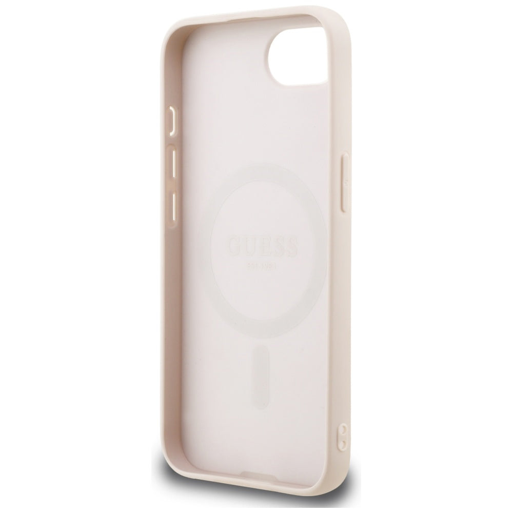 MagSafe hoesje voor Apple iPhone 16e, Guess, 4G Classic, Roze