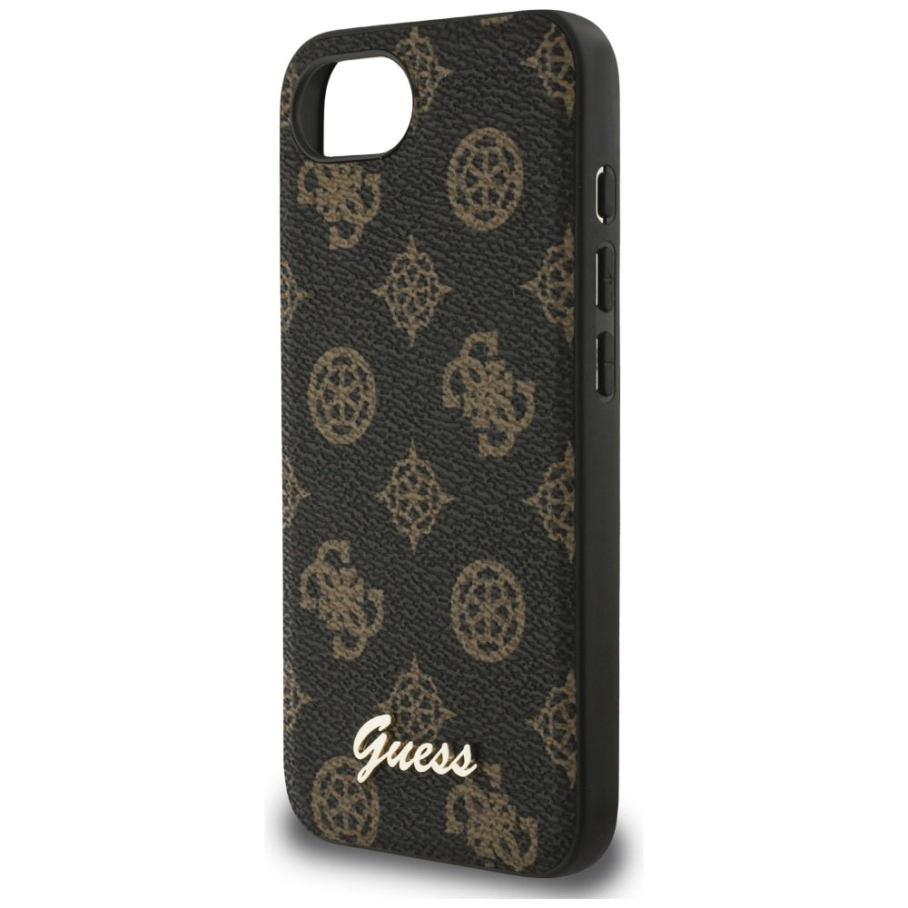 MagSafe hoes voor Apple iPhone 16e, Guess, Peony Script, Zwart