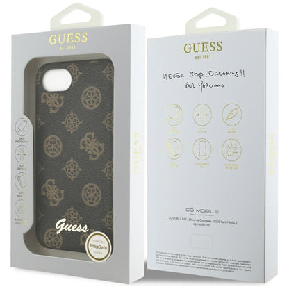 MagSafe hoes voor Apple iPhone 16e, Guess, Peony Script, Zwart