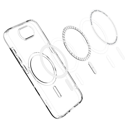 Coque MagSafe pour Apple iPhone 17e / 16e, Spigen, Liquid Crystal, Transparente