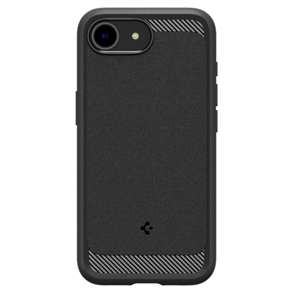 MagSafe hoesje voor Apple iPhone 17e / 16e, Spigen, Rugged Armor, Matzwart