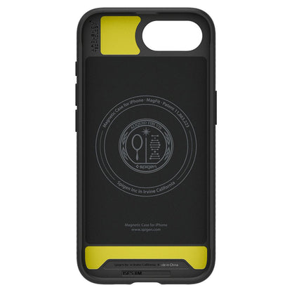 MagSafe hoesje voor Apple iPhone 17e / 16e, Spigen, Rugged Armor, Matzwart