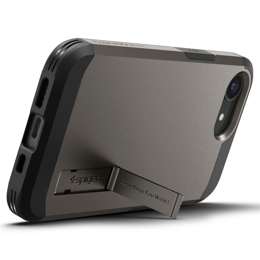 MagSafe hoesje voor Apple iPhone 17e / 16e, Spigen, Tough Armor, Gri