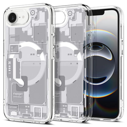 MagSafe hoesje voor Apple iPhone 17e / 16e, Spigen, Ultra Hybrid Zero One, Wit