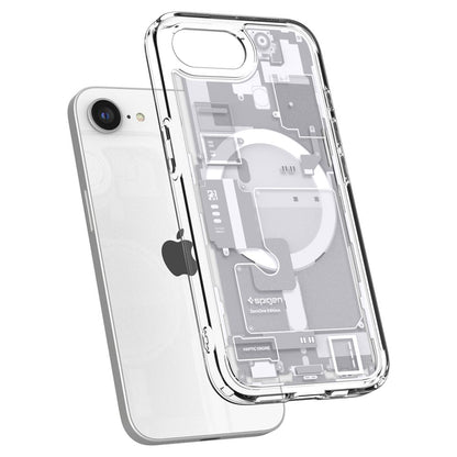 MagSafe hoesje voor Apple iPhone 17e / 16e, Spigen, Ultra Hybrid Zero One, Wit