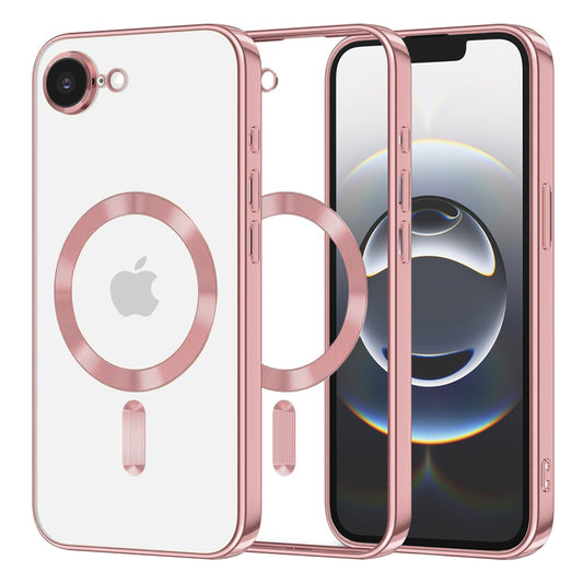 MagSafe-hoes voor Apple iPhone 17e / 16e, Techsuit, Luxury Crystal, Roze