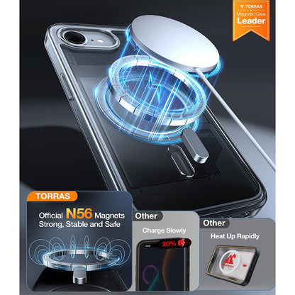 MagSafe hoesje voor Apple iPhone 17e / 16e, Torras, Guardian, Transparant