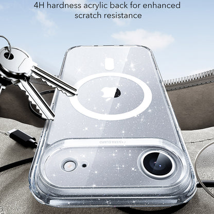 Coque MagSafe pour Apple iPhone 17 Air, ESR, Classic Hybrid Shimmer, Transparente