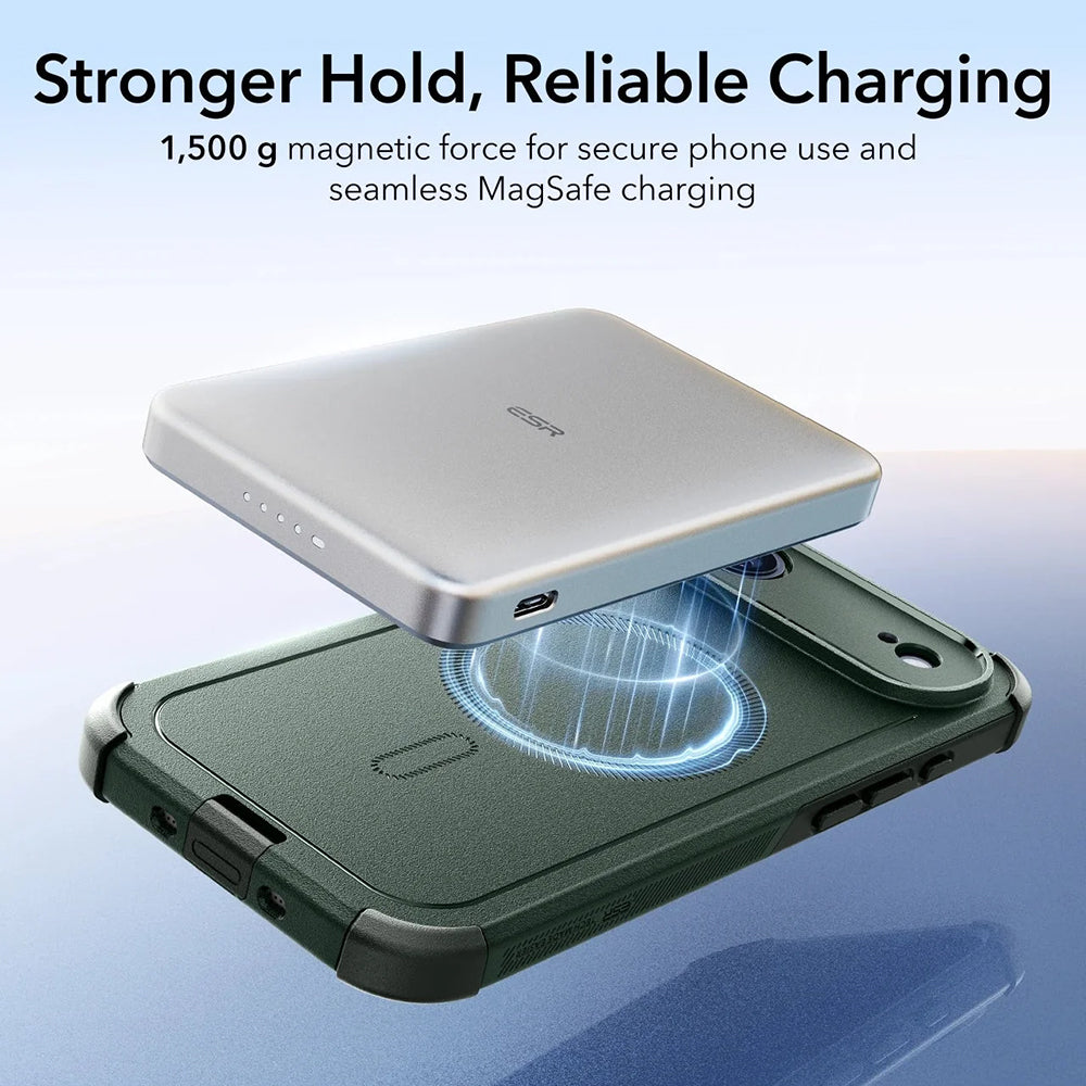 Étui MagSafe pour Apple iPhone 17 Air, ESR, Cyber, Vert