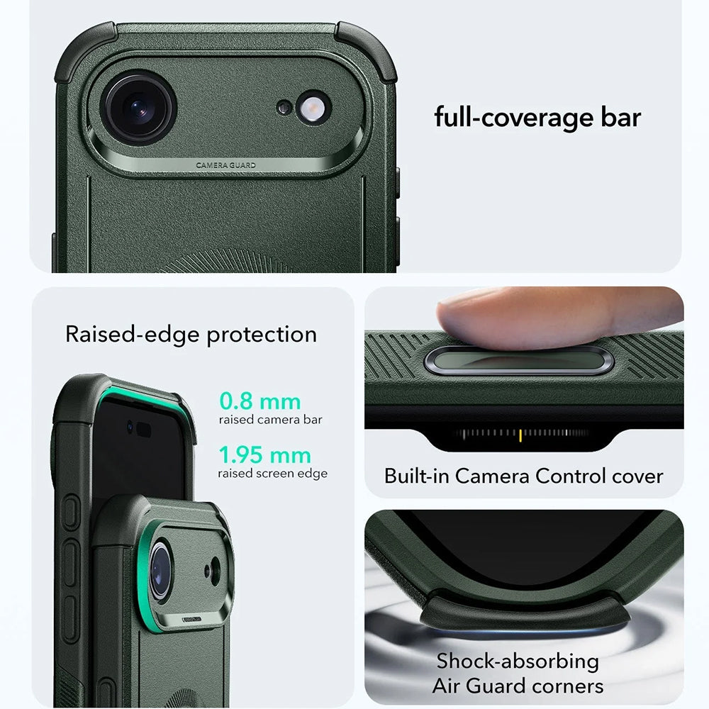 Étui MagSafe pour Apple iPhone 17 Air, ESR, Cyber, Vert