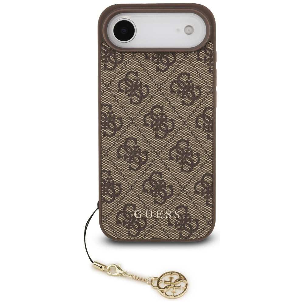 MagSafe hoesje voor Apple iPhone 17 Air, Guess, 4G Charm Cradle, Bruin