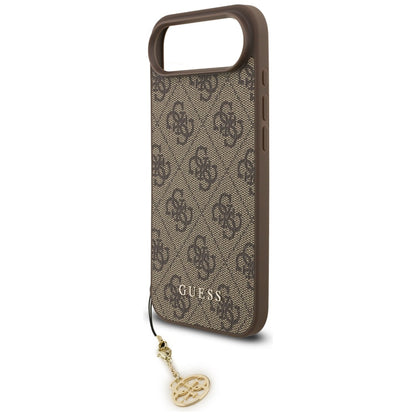 MagSafe hoesje voor Apple iPhone 17 Air, Guess, 4G Charm Cradle, Bruin