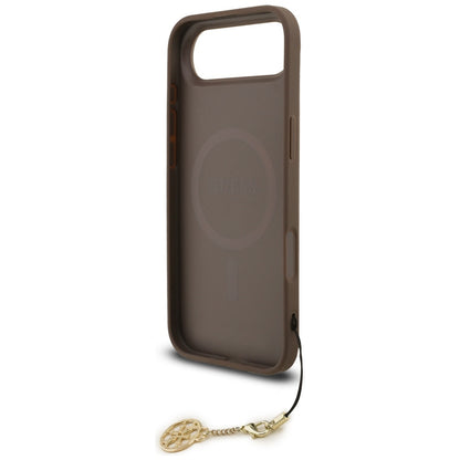 MagSafe hoesje voor Apple iPhone 17 Air, Guess, 4G Charm Cradle, Bruin