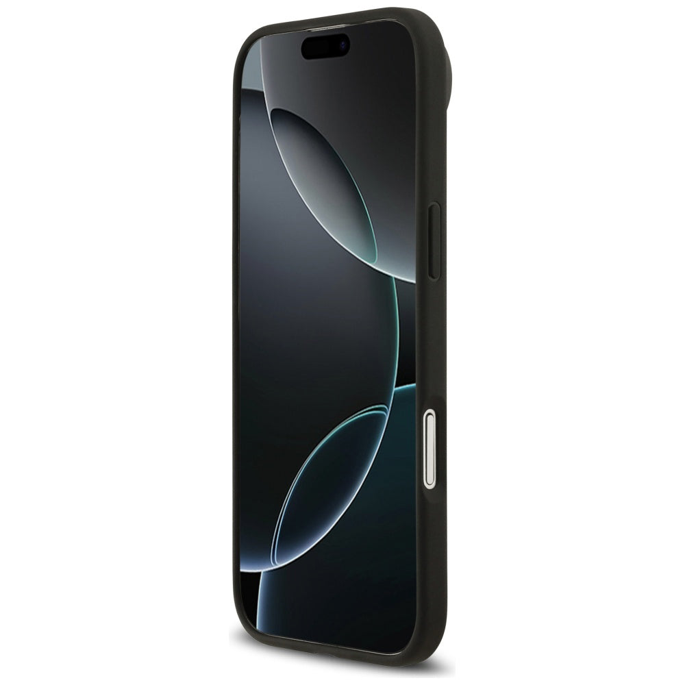 MagSafe hoesje voor Apple iPhone 17 Air, Guess, 4G Circle Classic Logo, Zwart