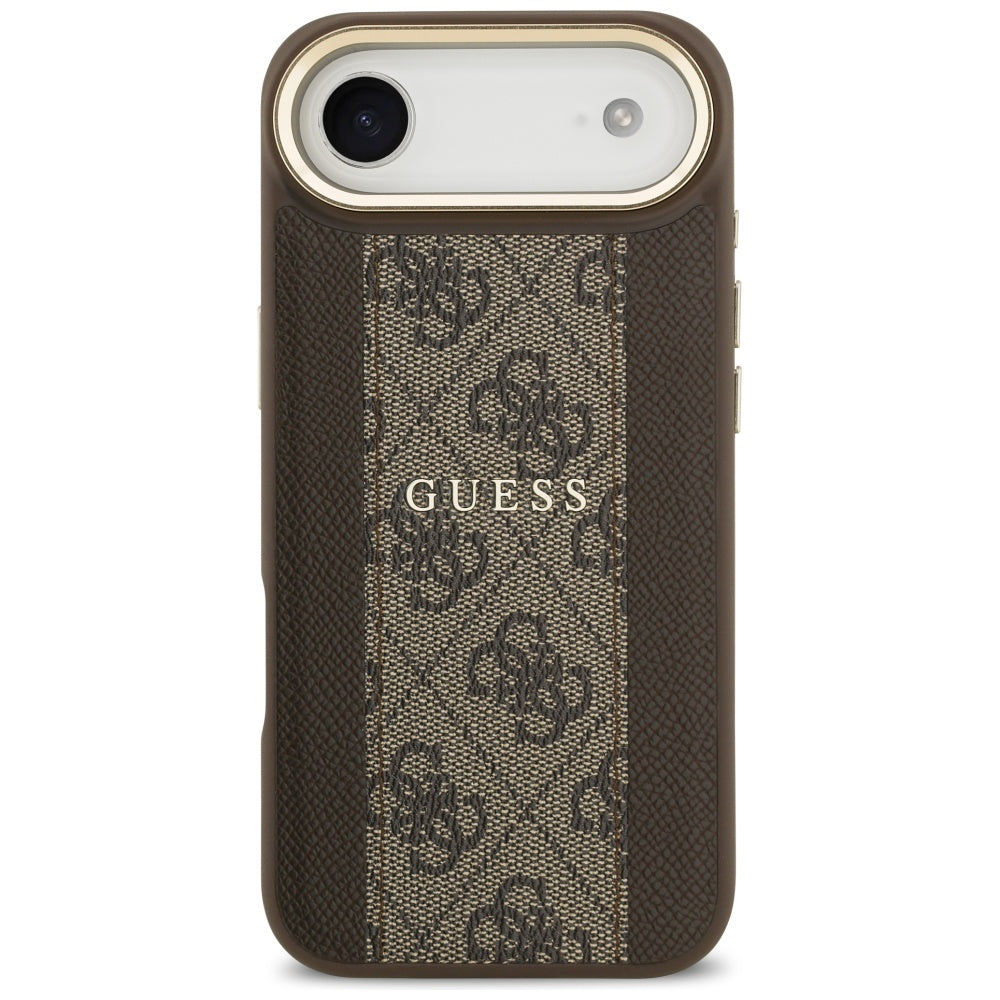 Étui MagSafe pour Apple iPhone 17 Air, Guess, 4G Stripe, Marron