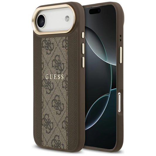 MagSafe hoesje voor Apple iPhone 17 Air, Guess, 4G Stripe, Bruin