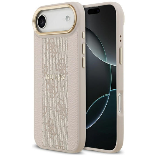 MagSafe hoesje voor Apple iPhone 17 Air, Guess, 4G Stripe, Roze