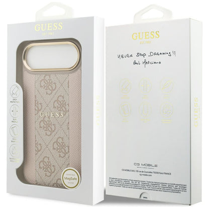 Étui MagSafe pour Apple iPhone 17 Air, Guess, 4G Stripe, Rose