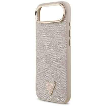 MagSafe hoesje voor Apple iPhone 17 Air, Guess, 4G Triangle Logo, Goudroze