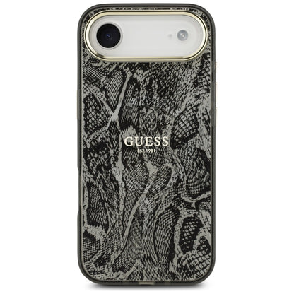 MagSafe hoes voor Apple iPhone 17 Air, Guess, Python Patroon, Zwart