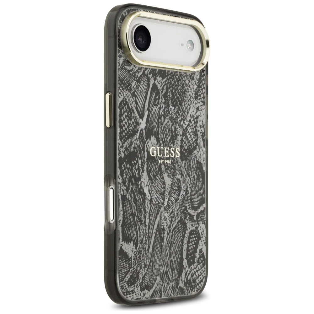 MagSafe hoes voor Apple iPhone 17 Air, Guess, Python Patroon, Zwart
