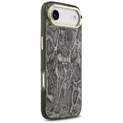 MagSafe hoes voor Apple iPhone 17 Air, Guess, Python Patroon, Zwart