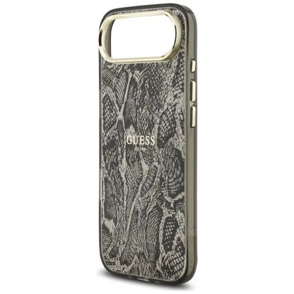 MagSafe hoes voor Apple iPhone 17 Air, Guess, Python Patroon, Zwart