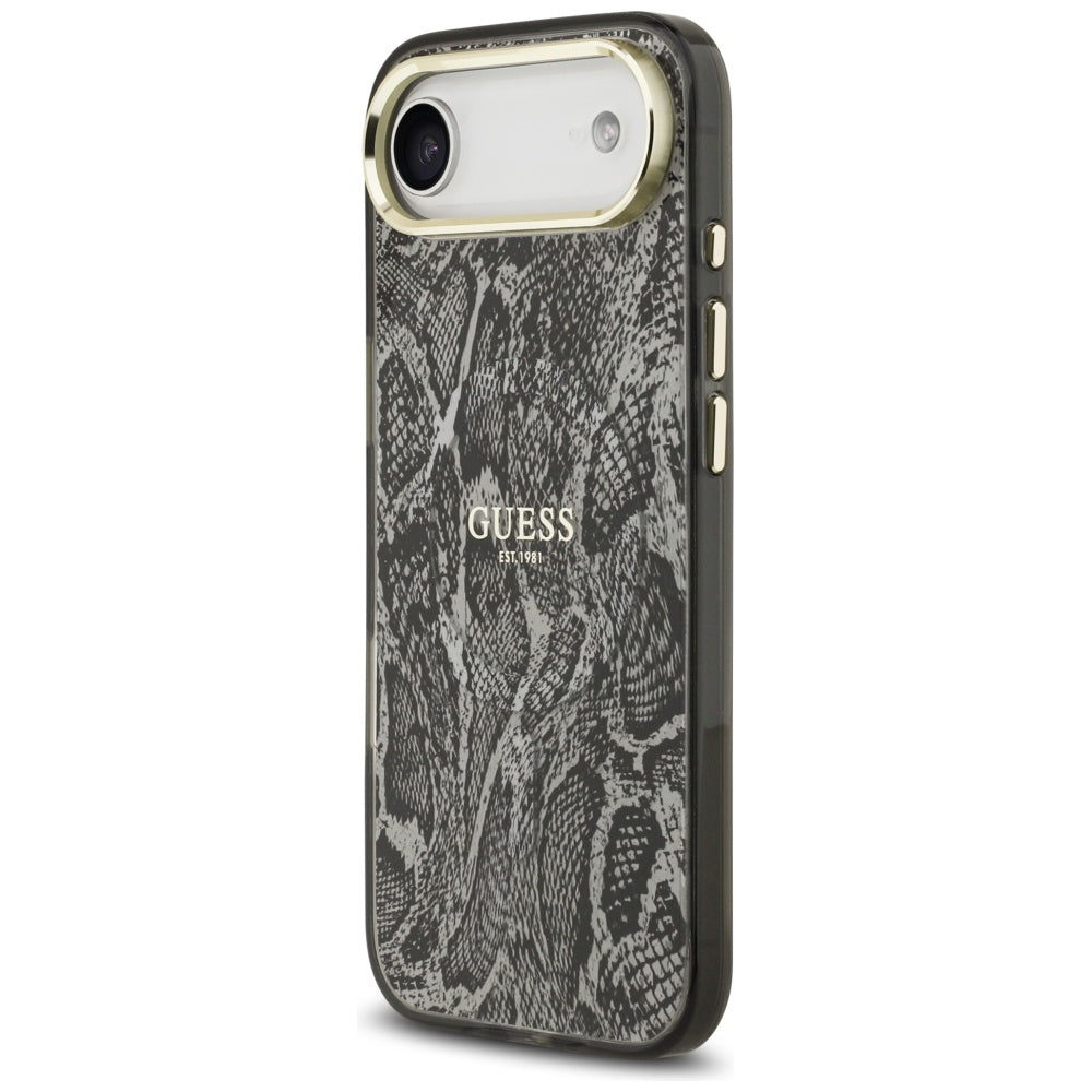 MagSafe hoes voor Apple iPhone 17 Air, Guess, Python Patroon, Zwart